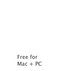 
￼
QuickTime
Free for
Mac + PC